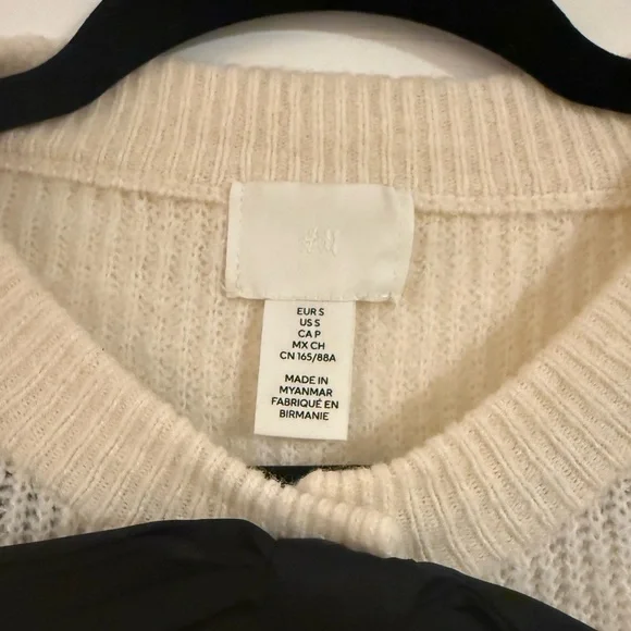 H&M Bow-Front Rib-Knit Cardigan - Picture 3 of 4